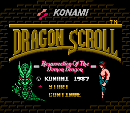 Dragon Scroll - Resurrection of the Demon Dragon (English Translation) Title Screen